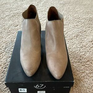 Sixty seven ankle booties, taupe